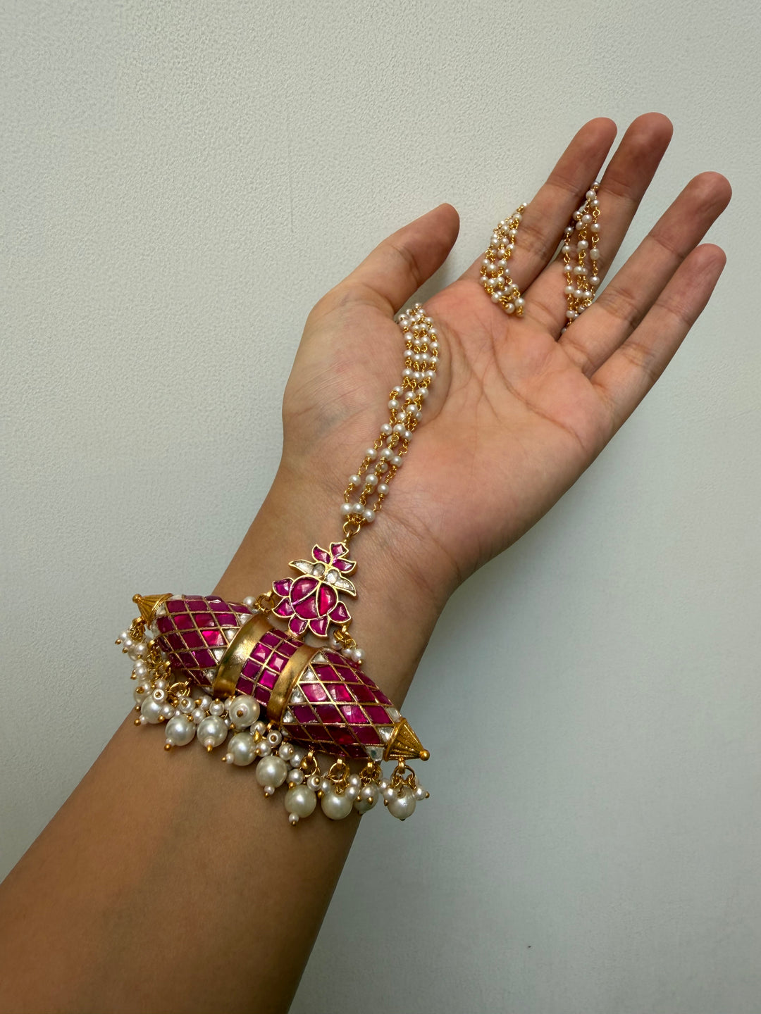 Taweez pink necklace