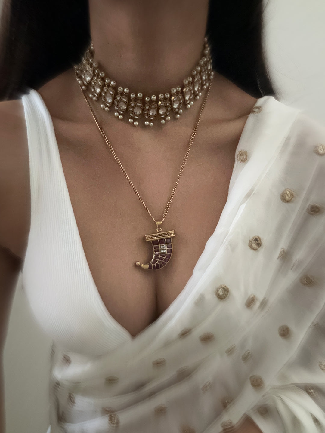 Polki daat necklace