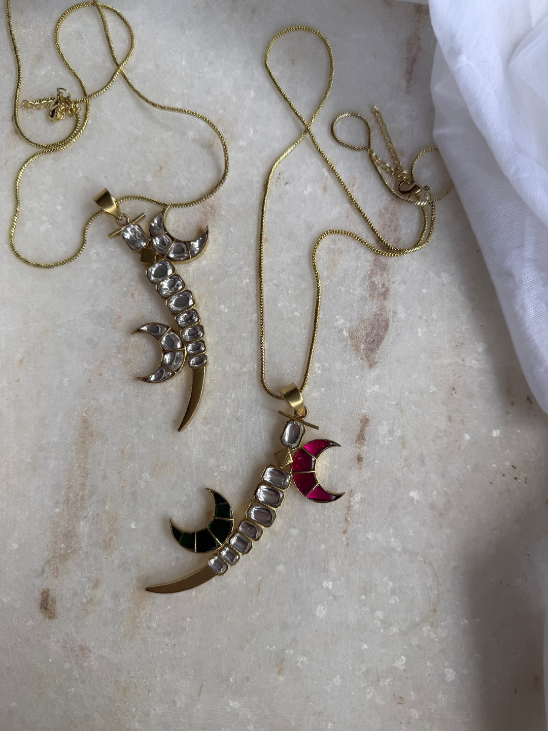 Crescent moon necklace