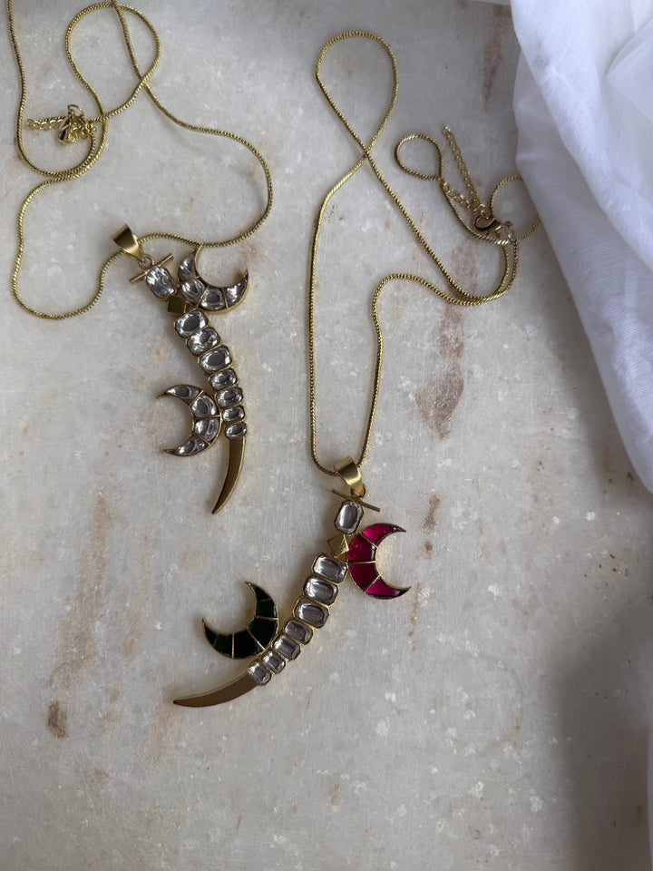 Crescent moon necklace