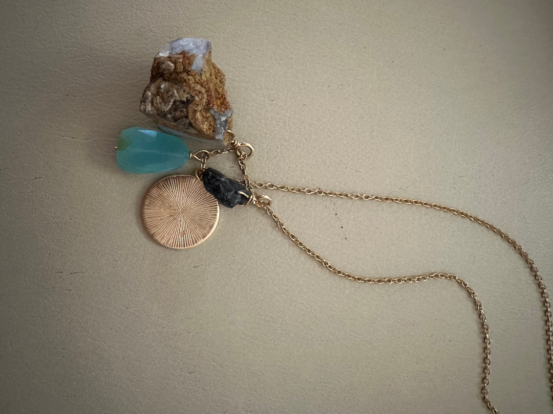 Aqua Rock Necklace