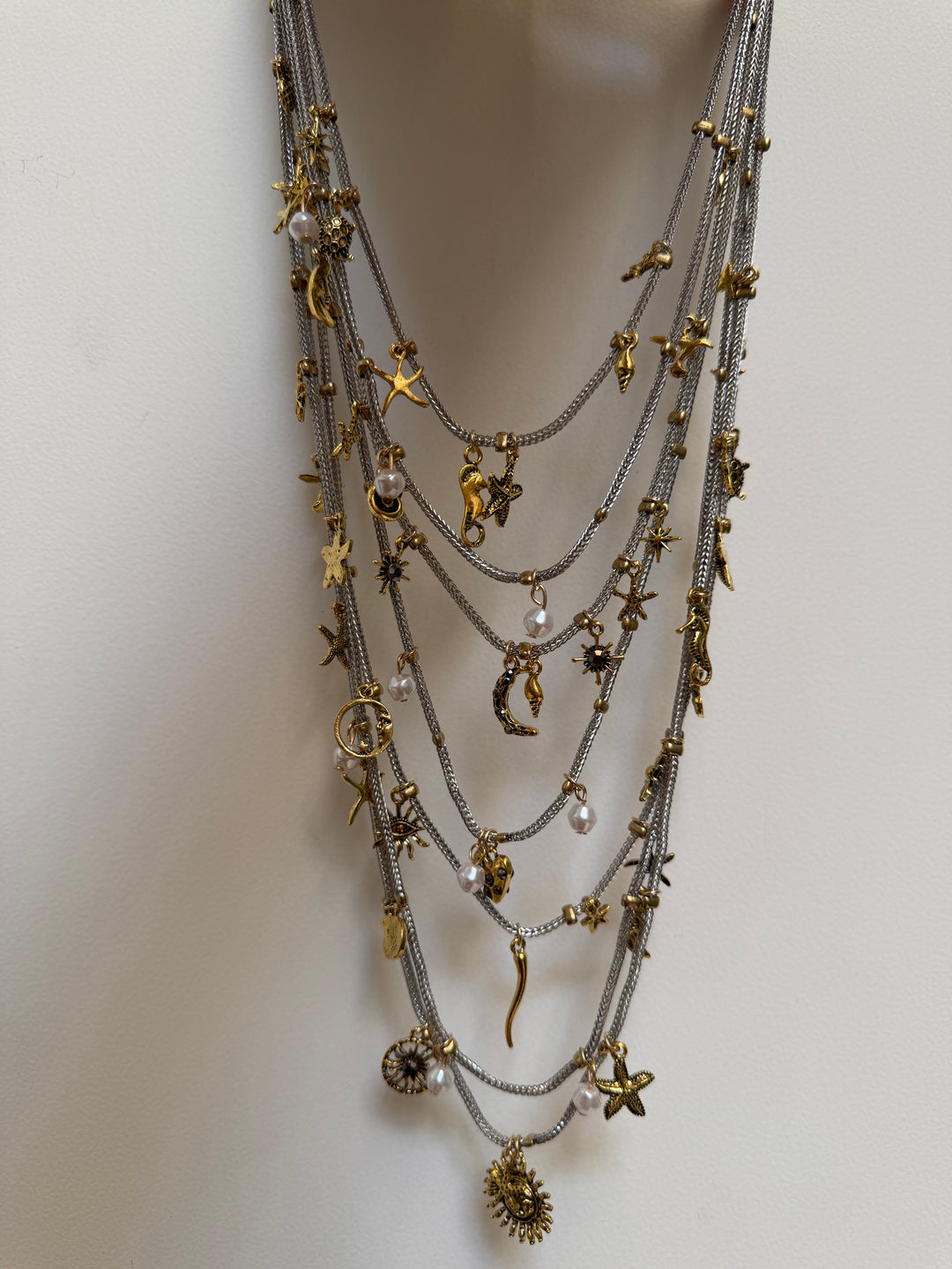 Multi layer sivana necklace