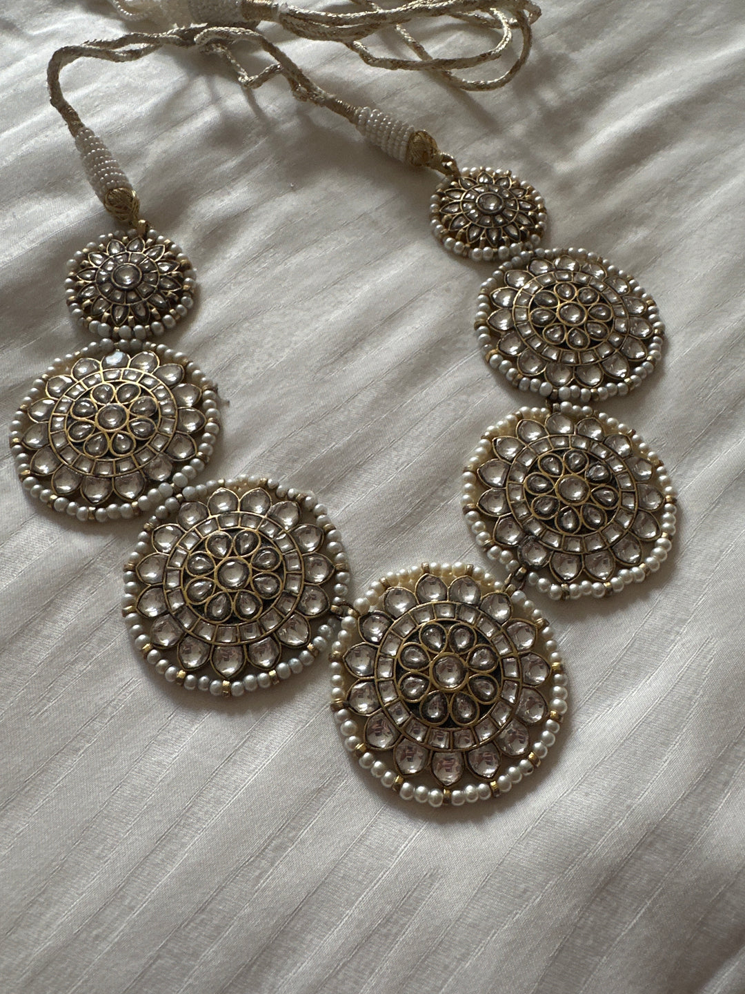 Chakra jadau necklace