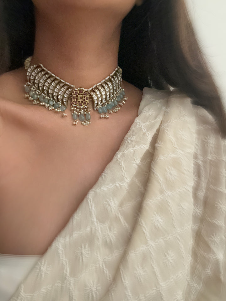 Saanjh chand choker necklace