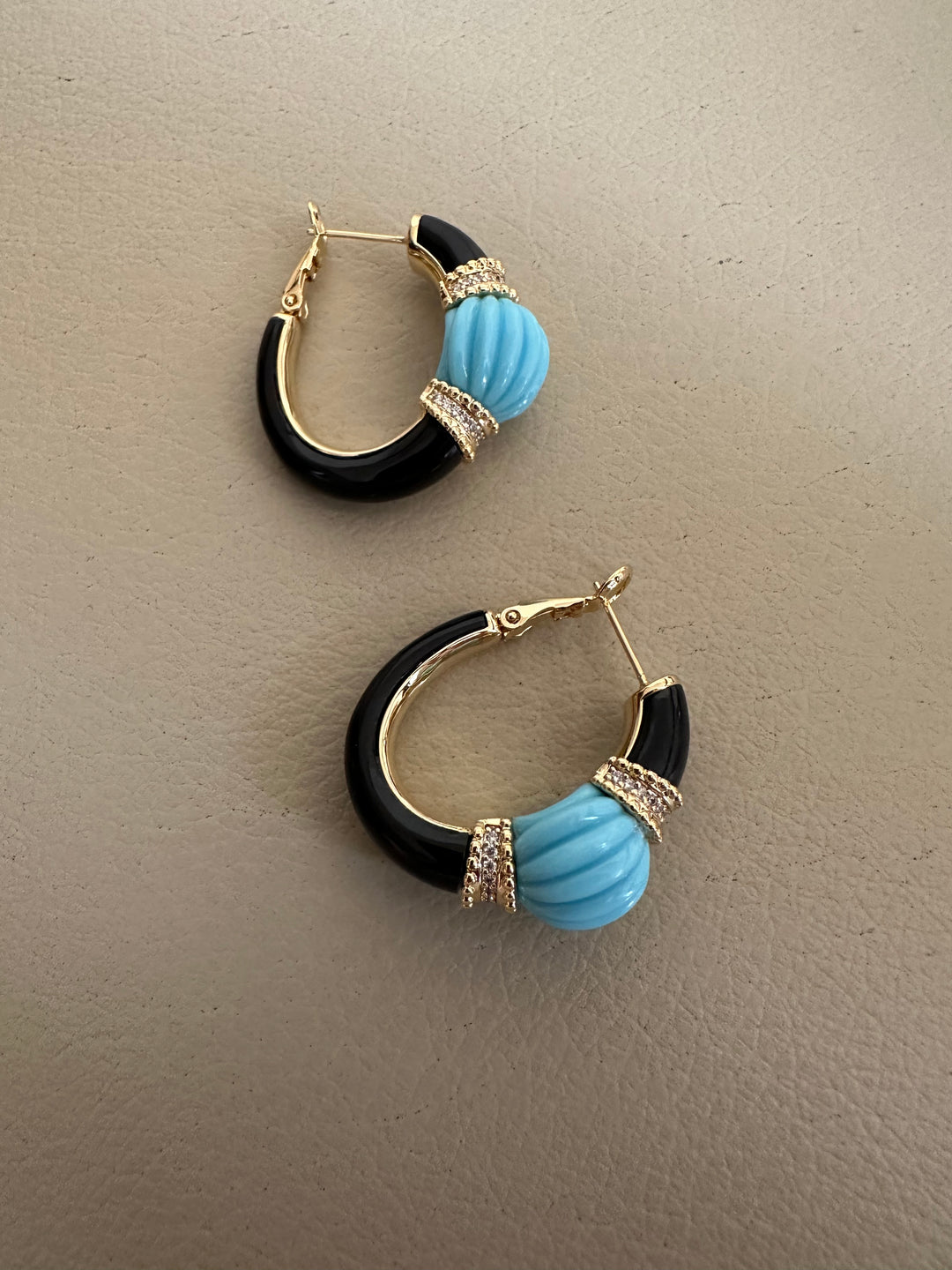 Blue turq earrings