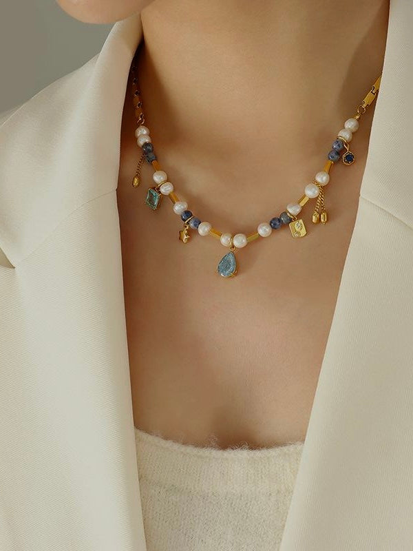 Blue Sardinia necklace