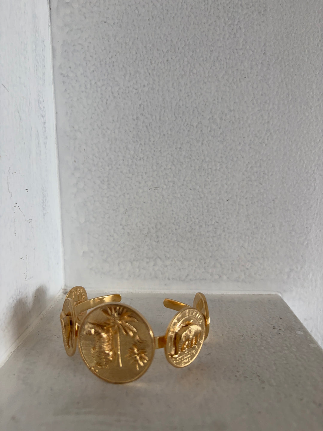 Majestic tiger coin bracelet