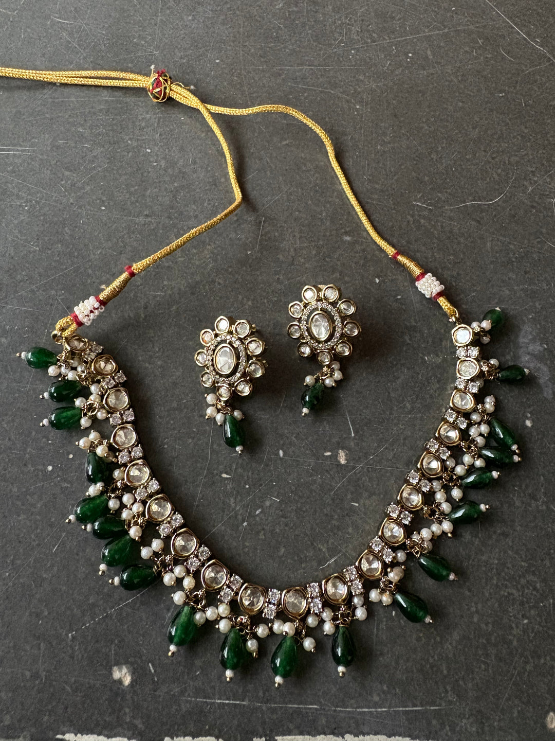 Drop Kundan Necklace Set 3
