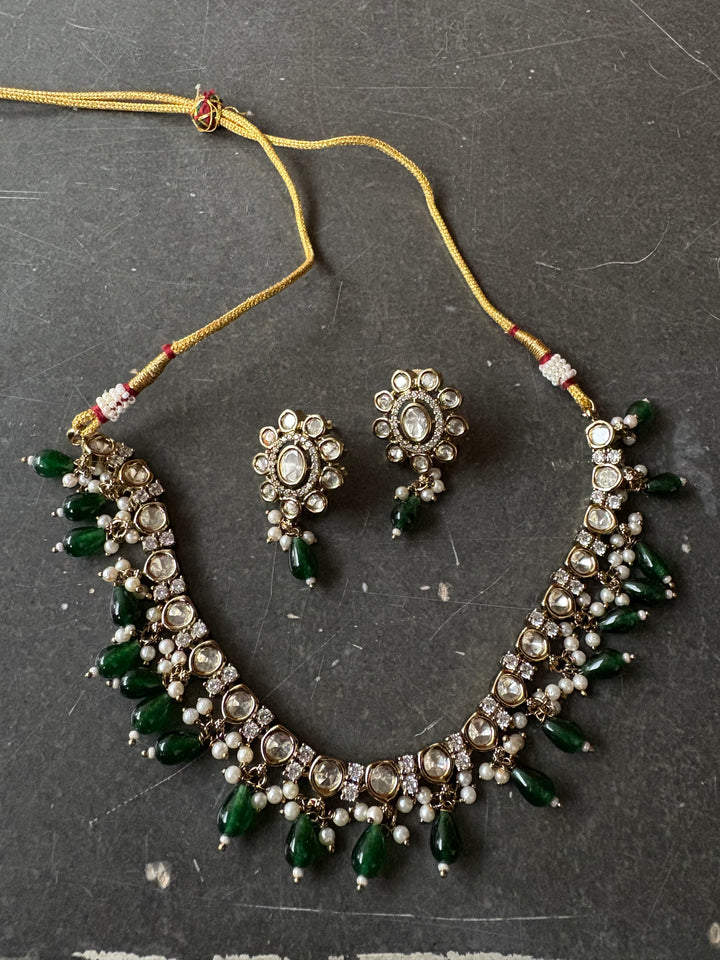 Drop Kundan Necklace Set 3