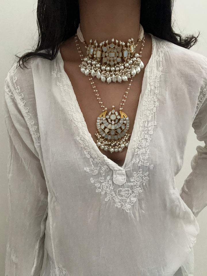 Mother of Pearl Milky Necklace