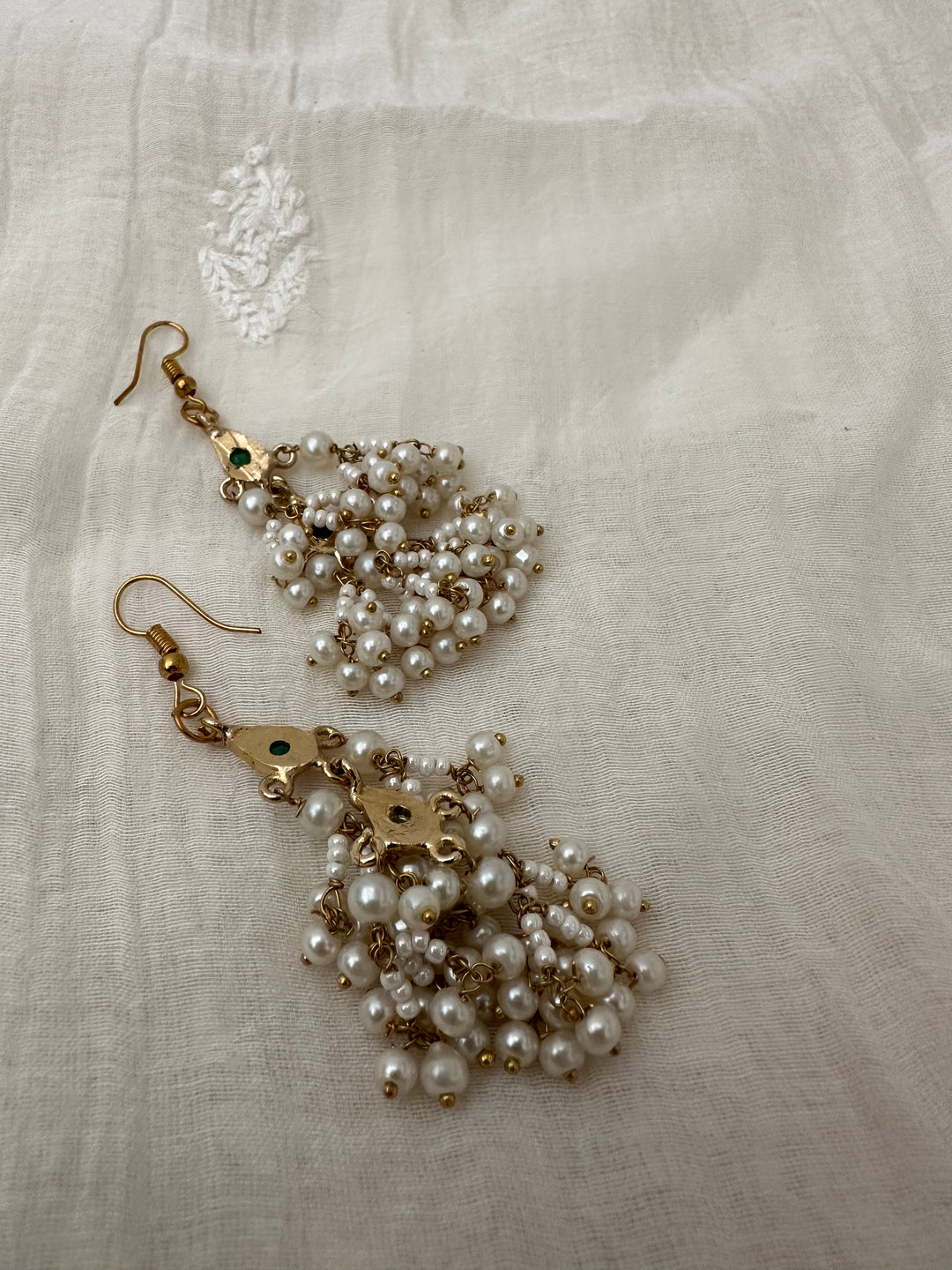 Moti Jhumar Earrings