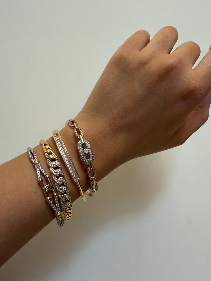 Blingy stack of bracelet