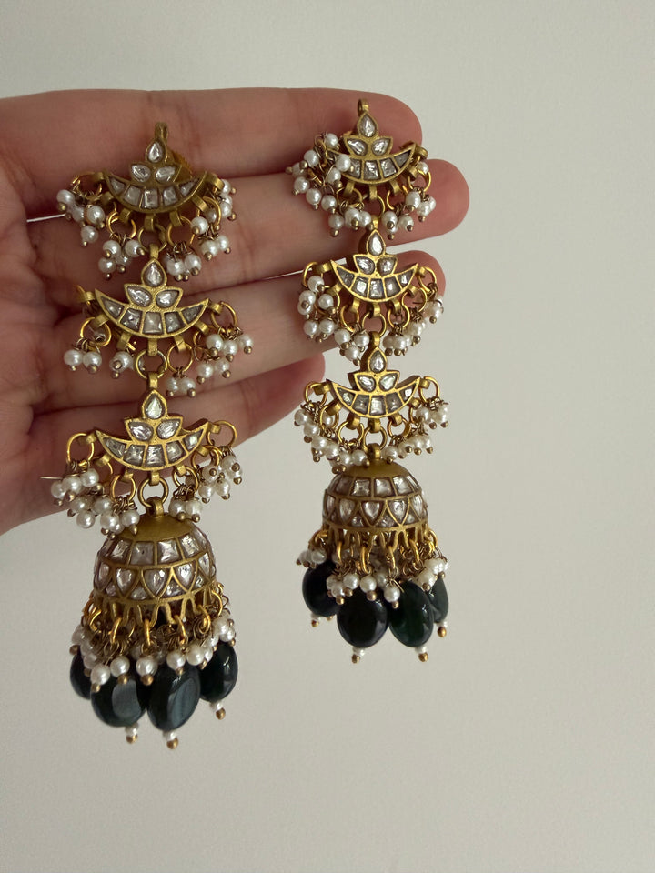 Sona chand jhumki earrings