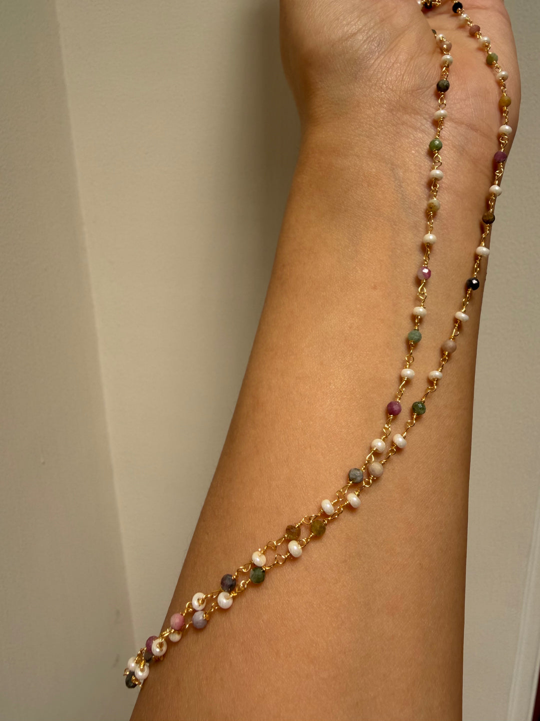 Tourmaline strand necklace/  bracelet