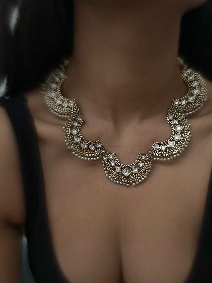 Mruna Jharoka Necklace