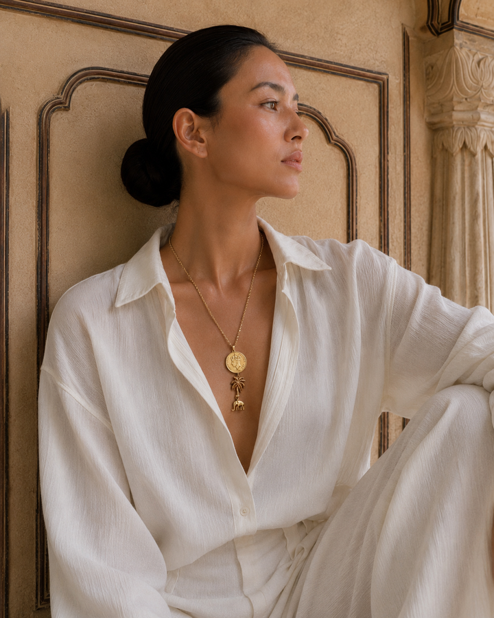 Palms Eve Elephant Necklace