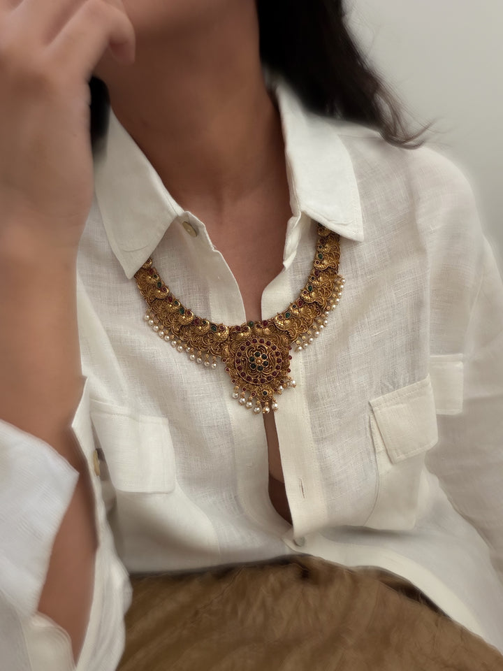 Devi drip alaya necklace set