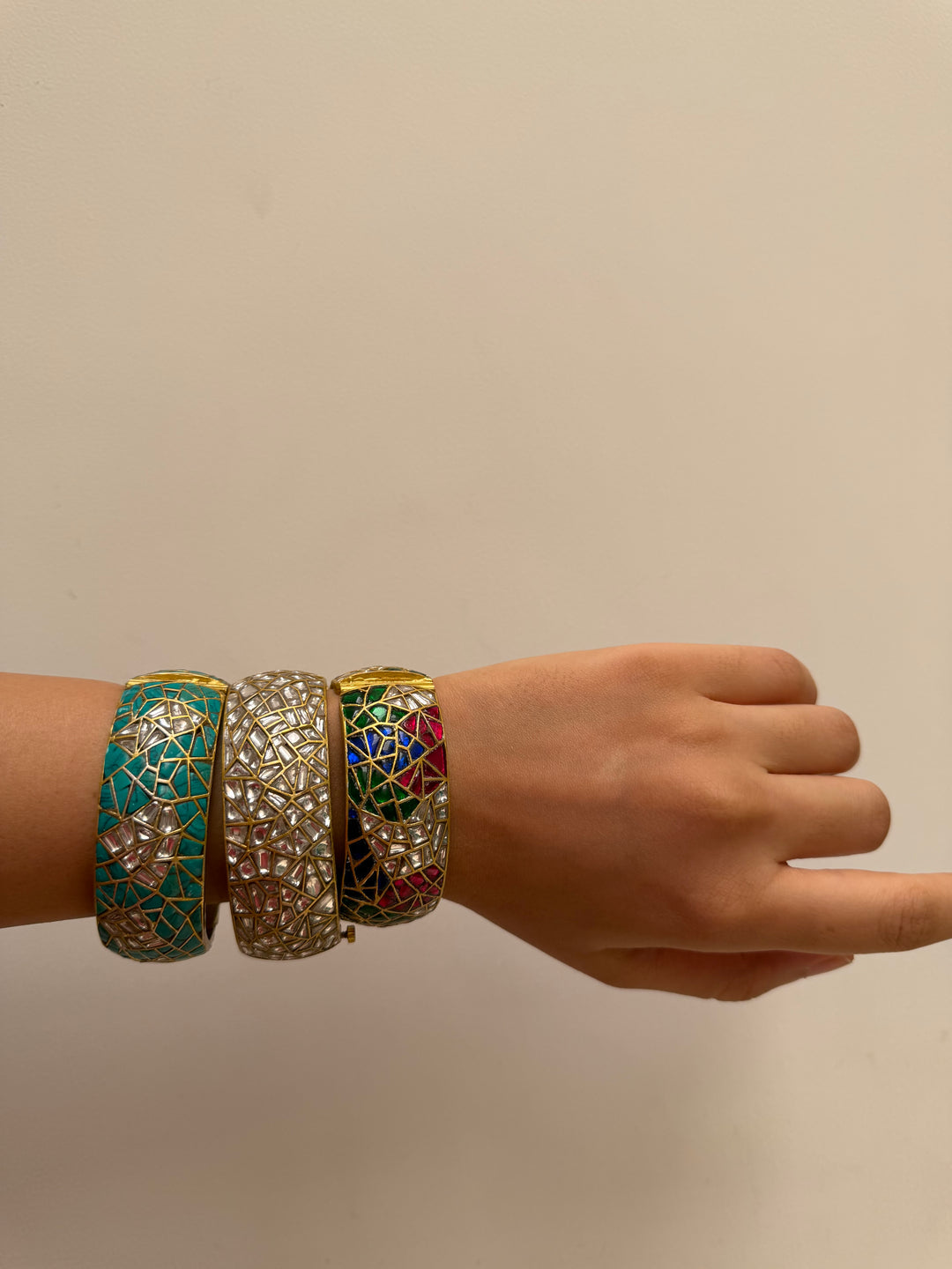 Sheesh mahal bangle bracelet