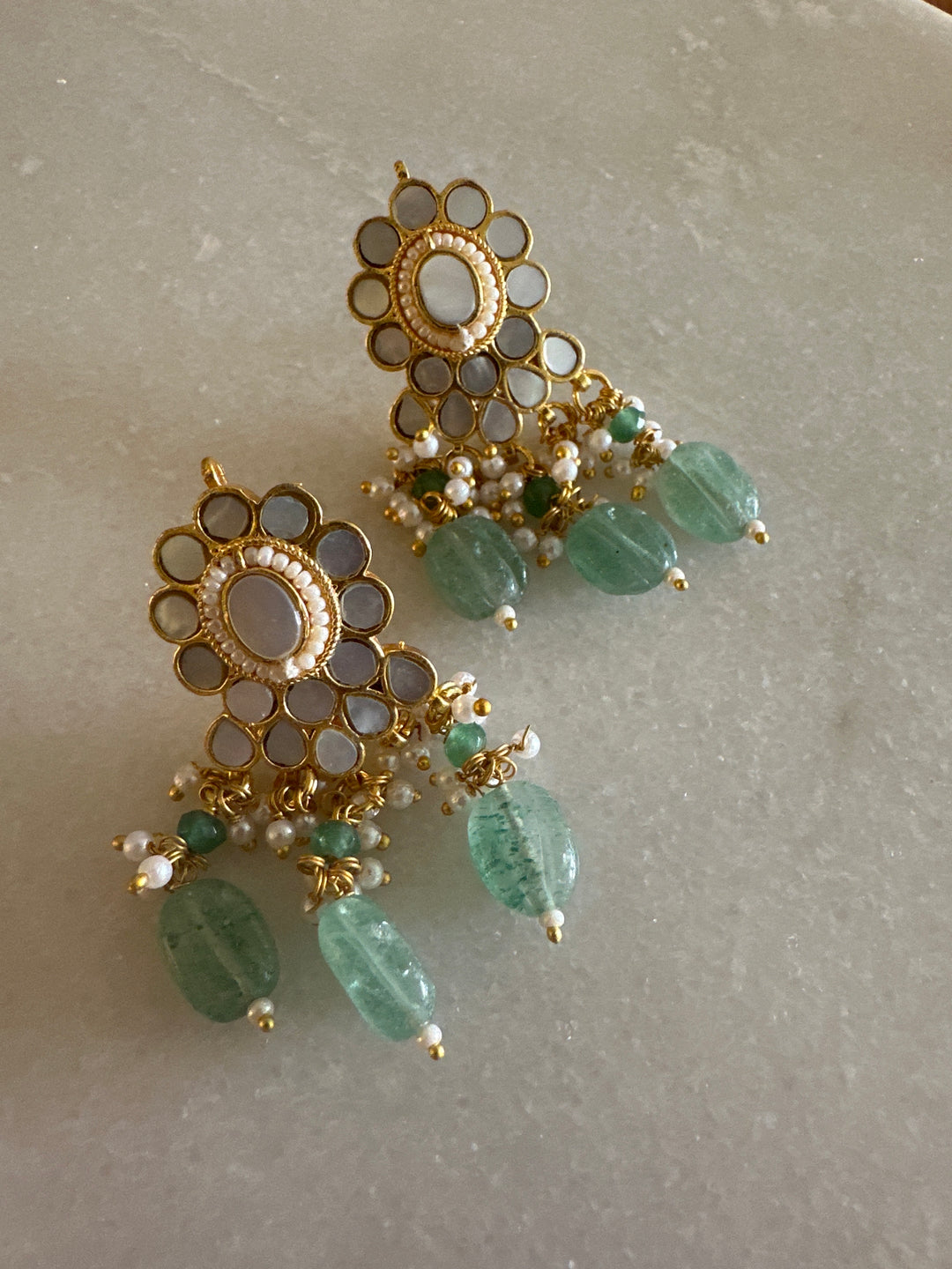 Porta green necklace set