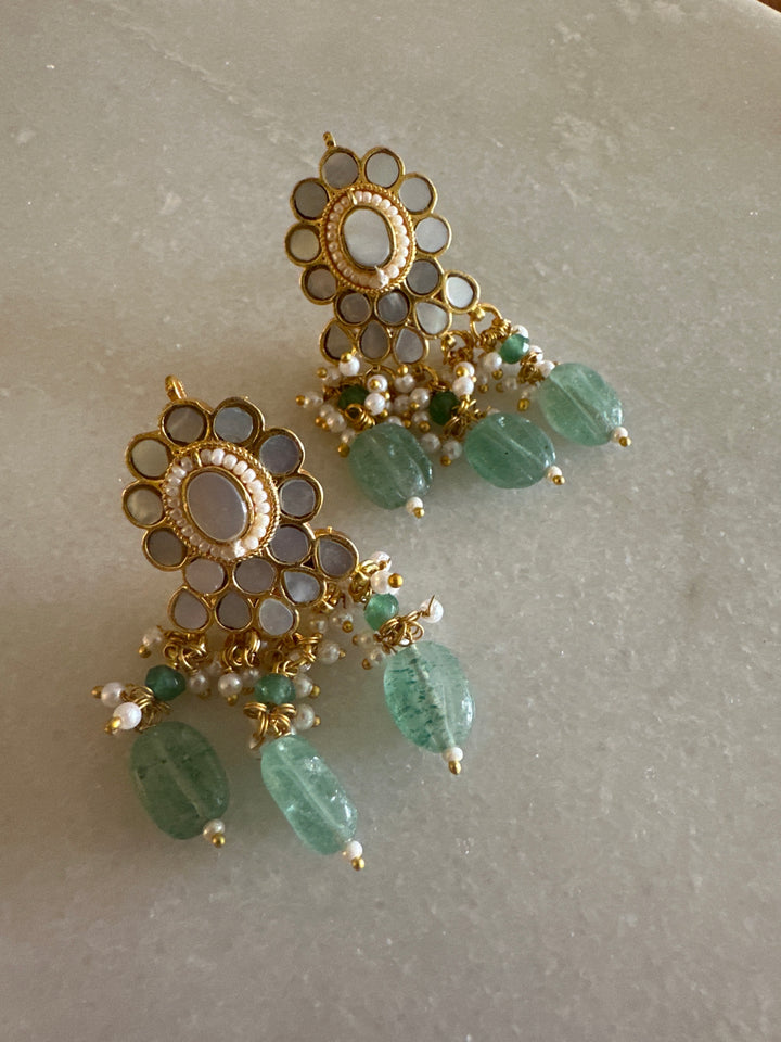 Porta green necklace set