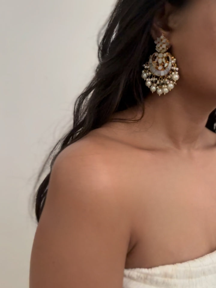 Milky Mogra Earrings