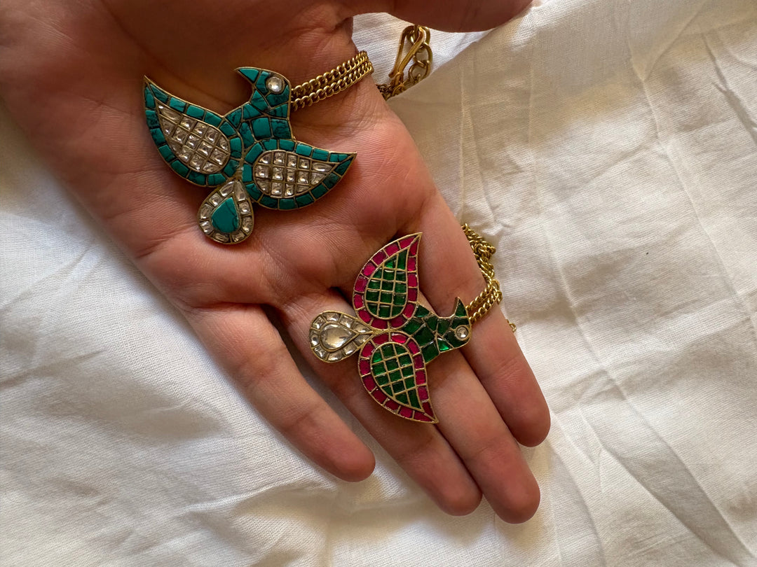 Jaisal rangeen eagle necklace