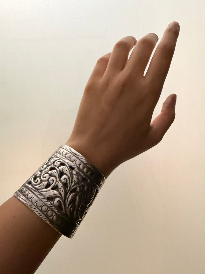 Tribe of amber cuff bracelet
