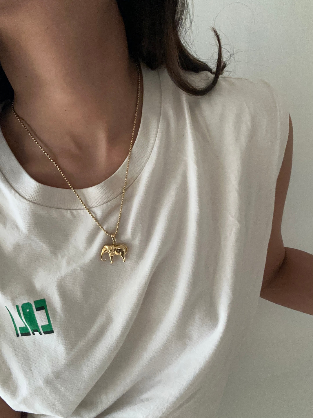 Elephant motif necklace