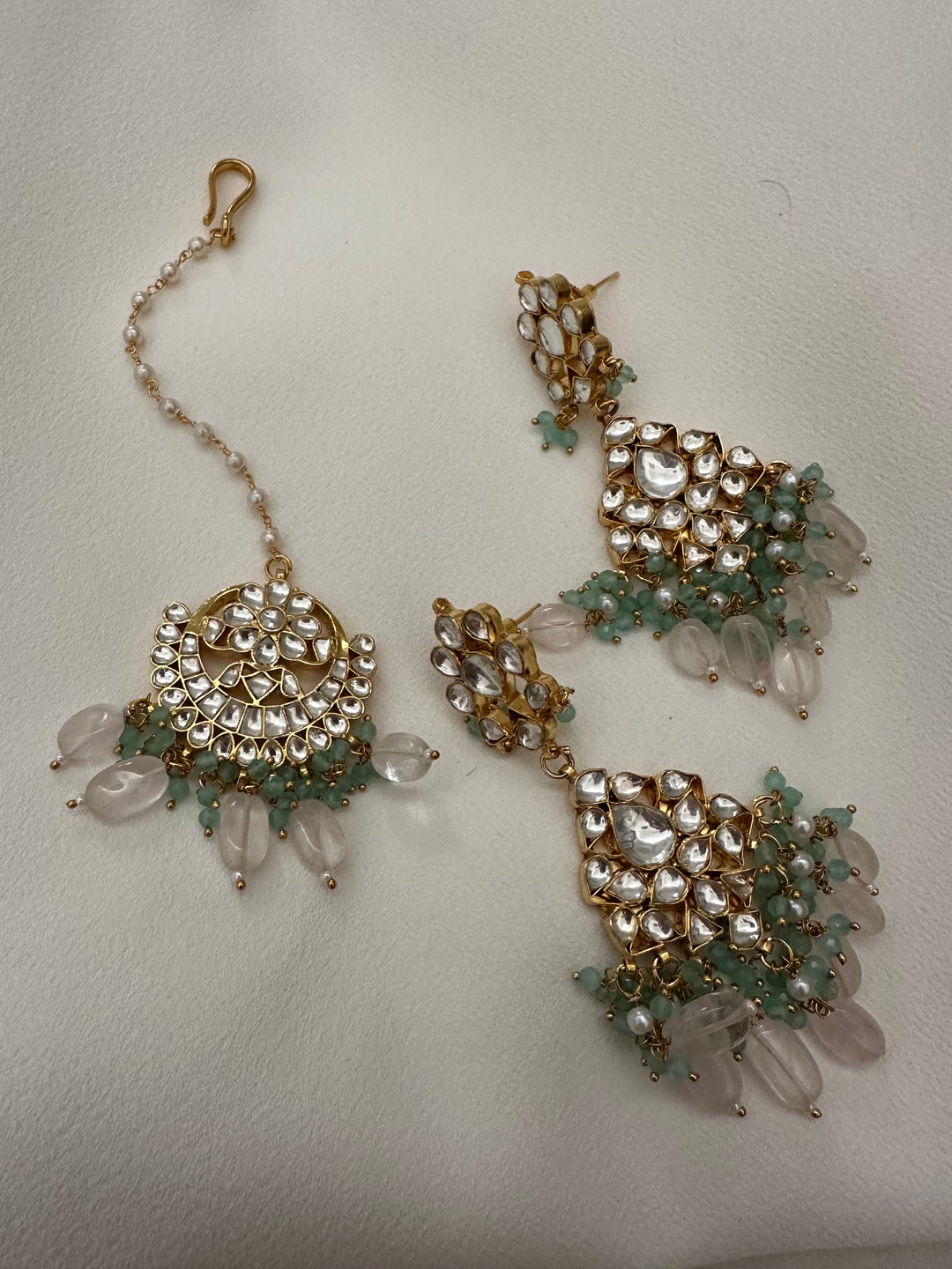 Aleeza necklace + earrings and tikka set