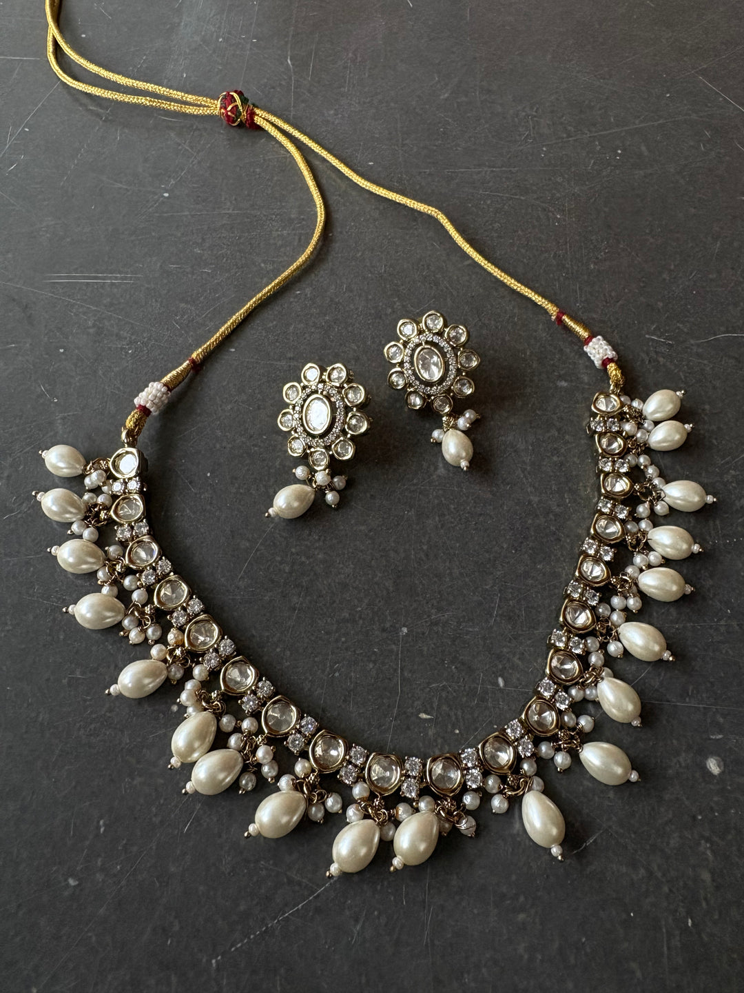 Drop Kundan Necklace Set 3