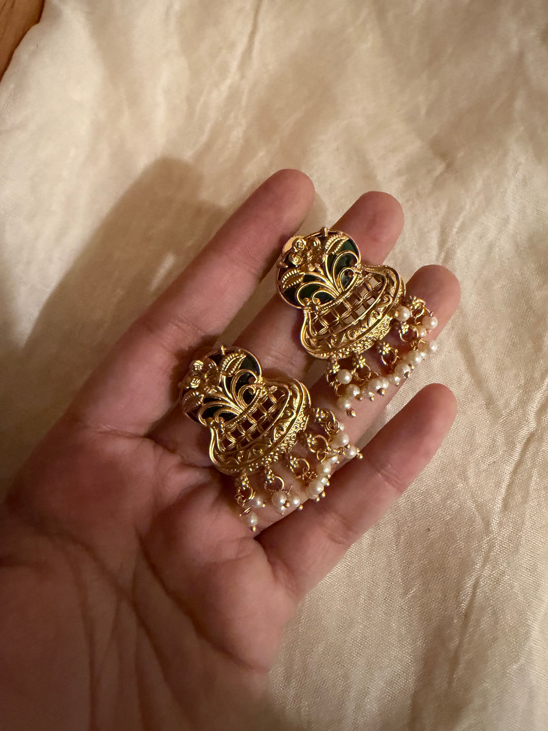Devi pearl rain necklace set