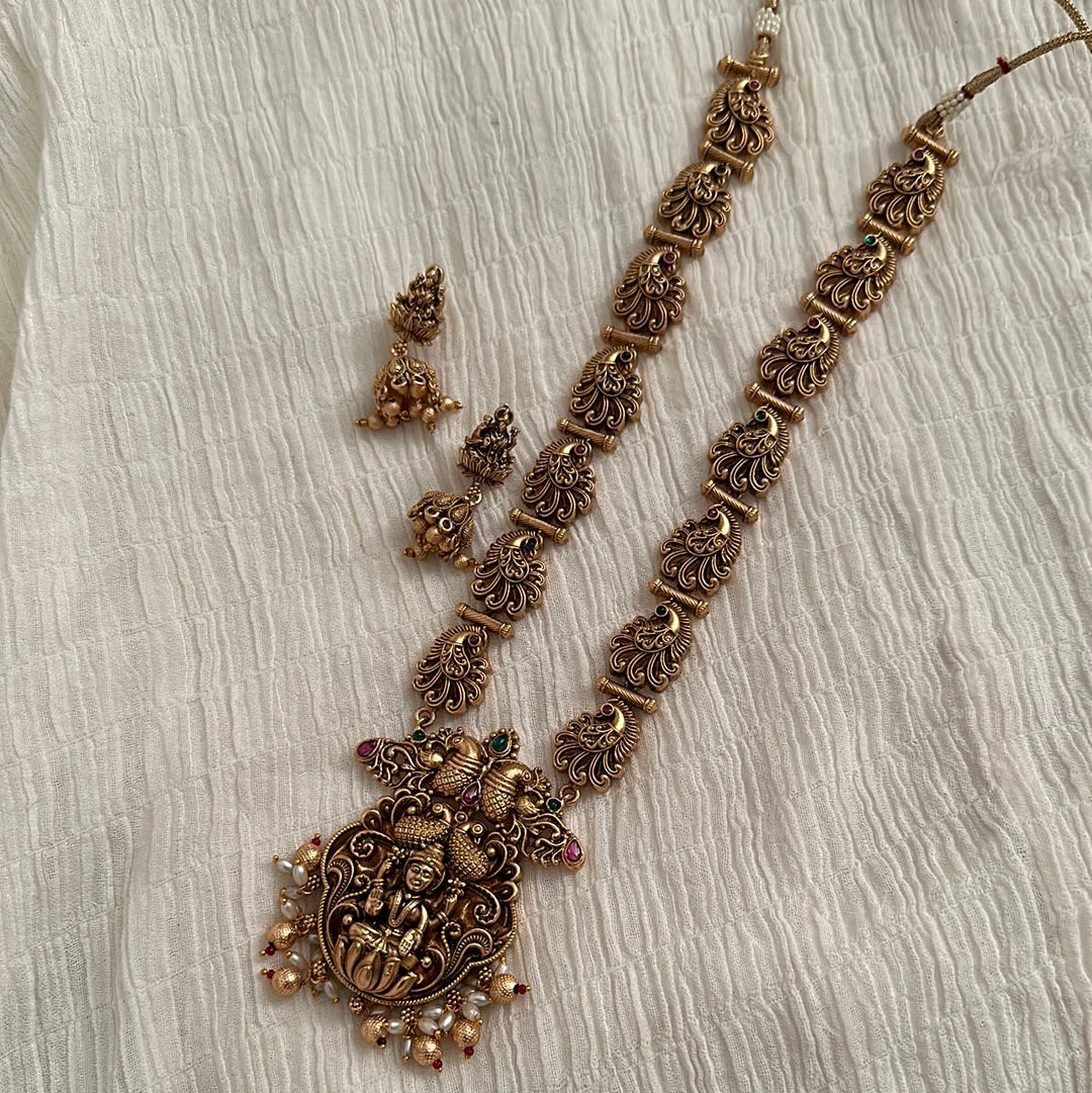 Lakshmi Haar Temple Necklace Set