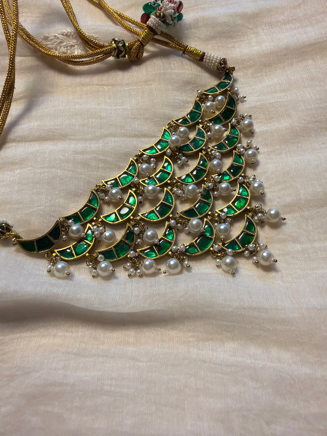 Green chand necklace
