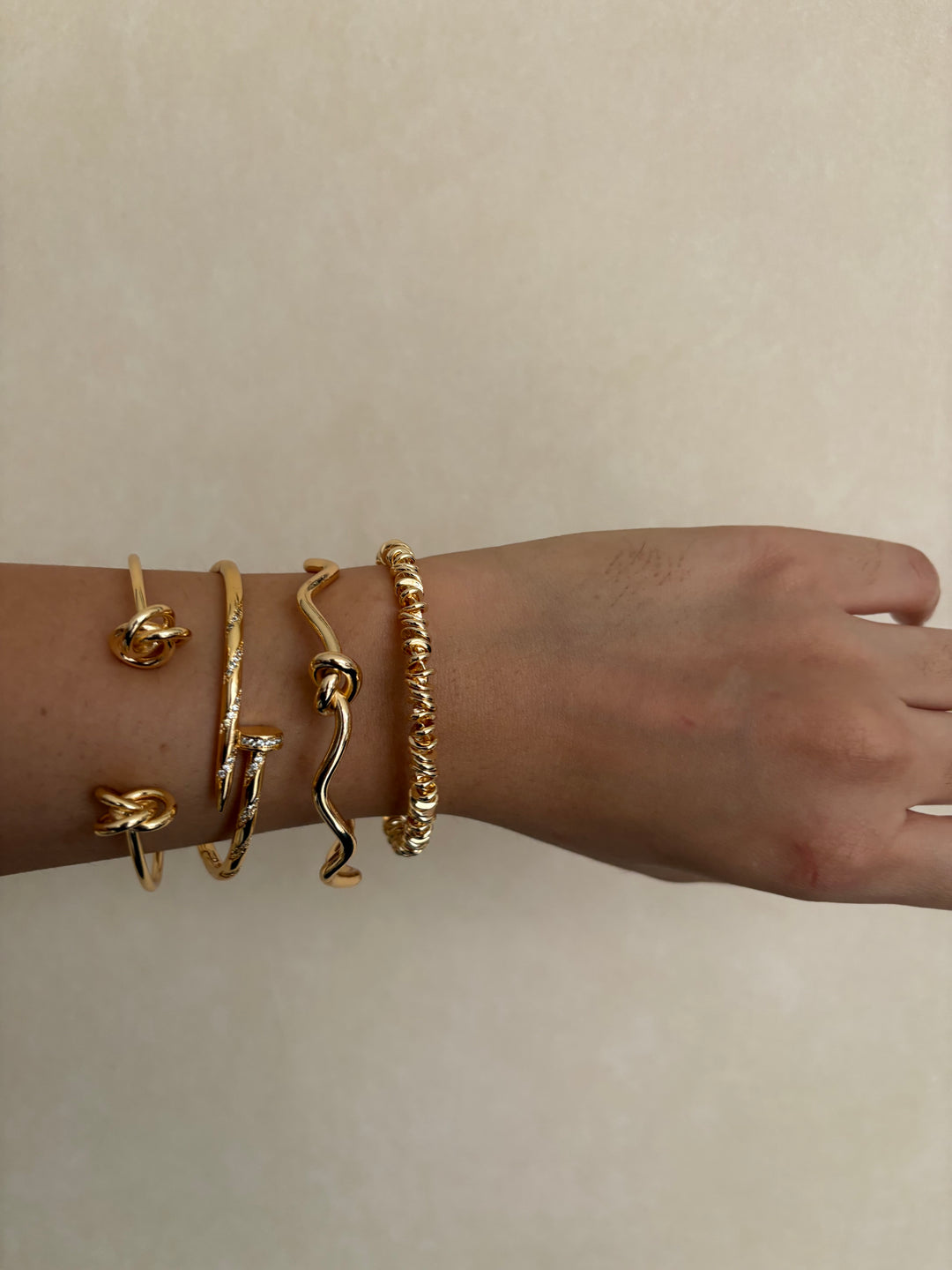 Raina gold stack bracelet