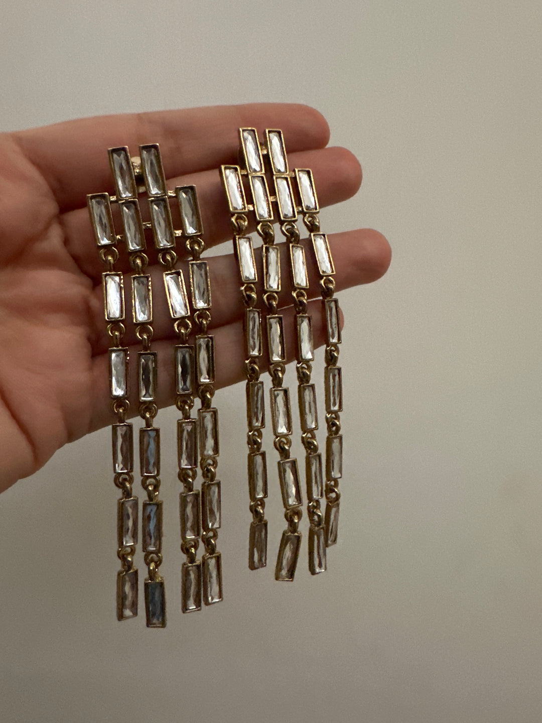 Cocktail long earrings