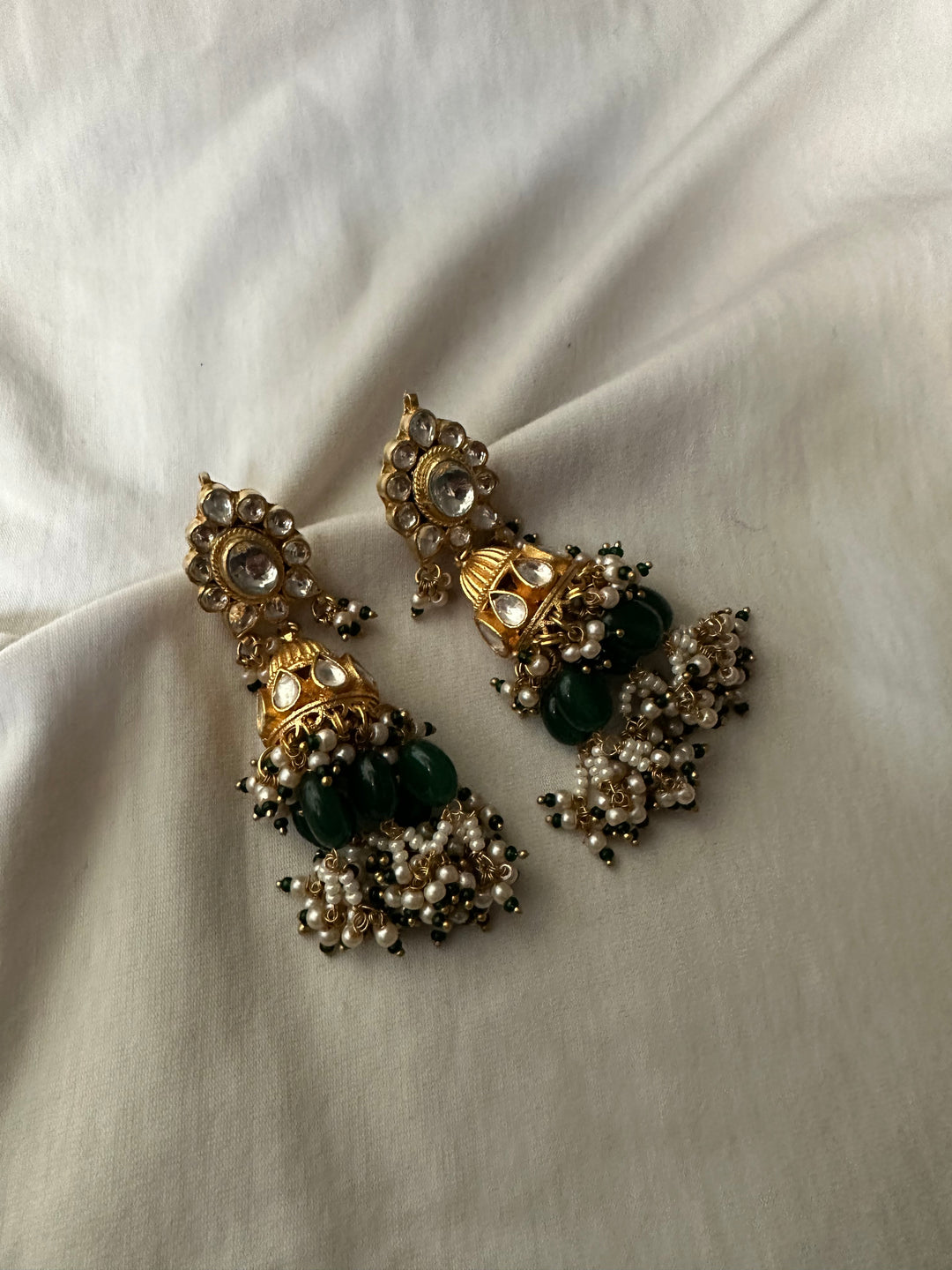 Khusha Green Earrings