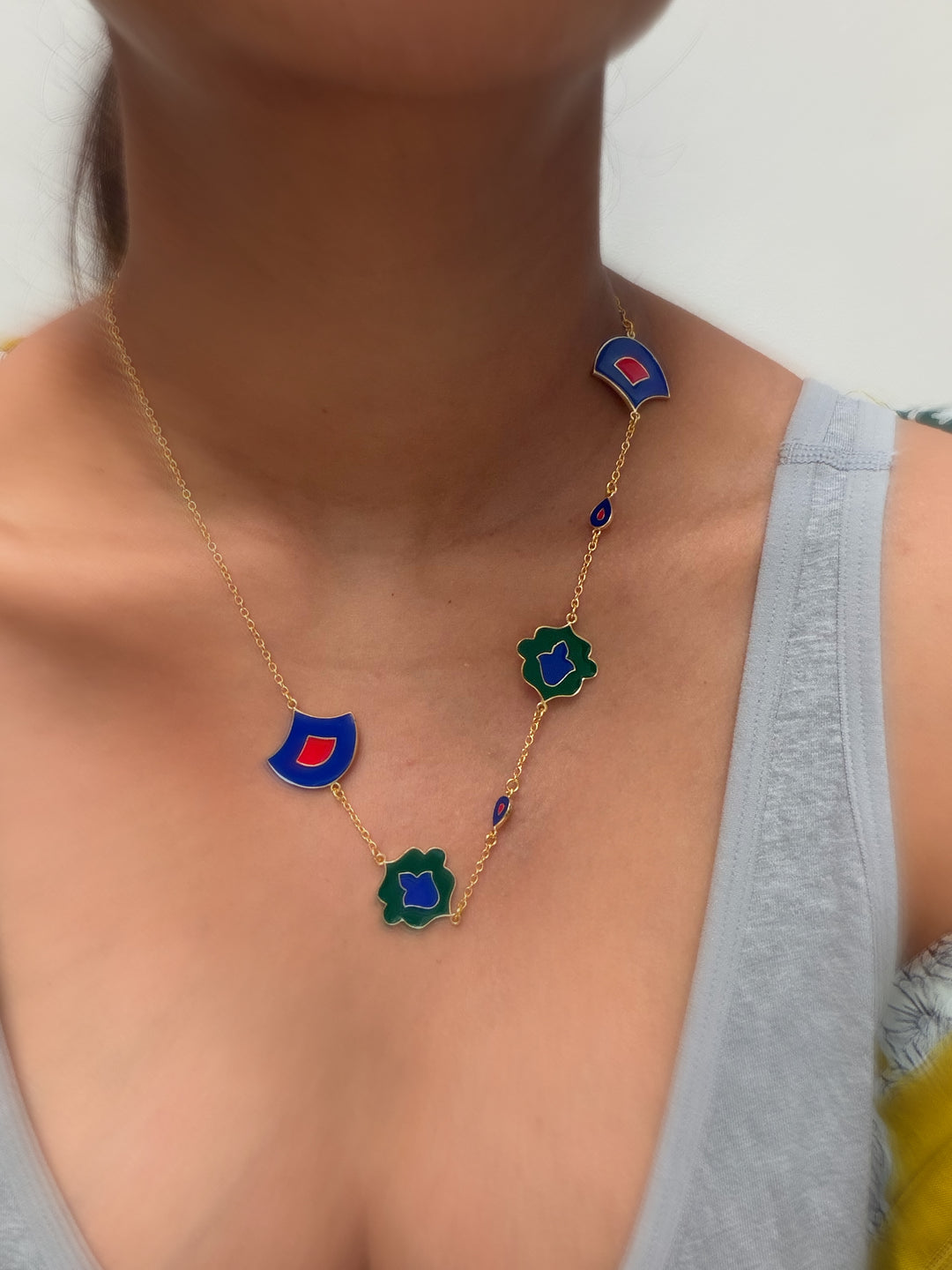 Jaipur deco charm necklace