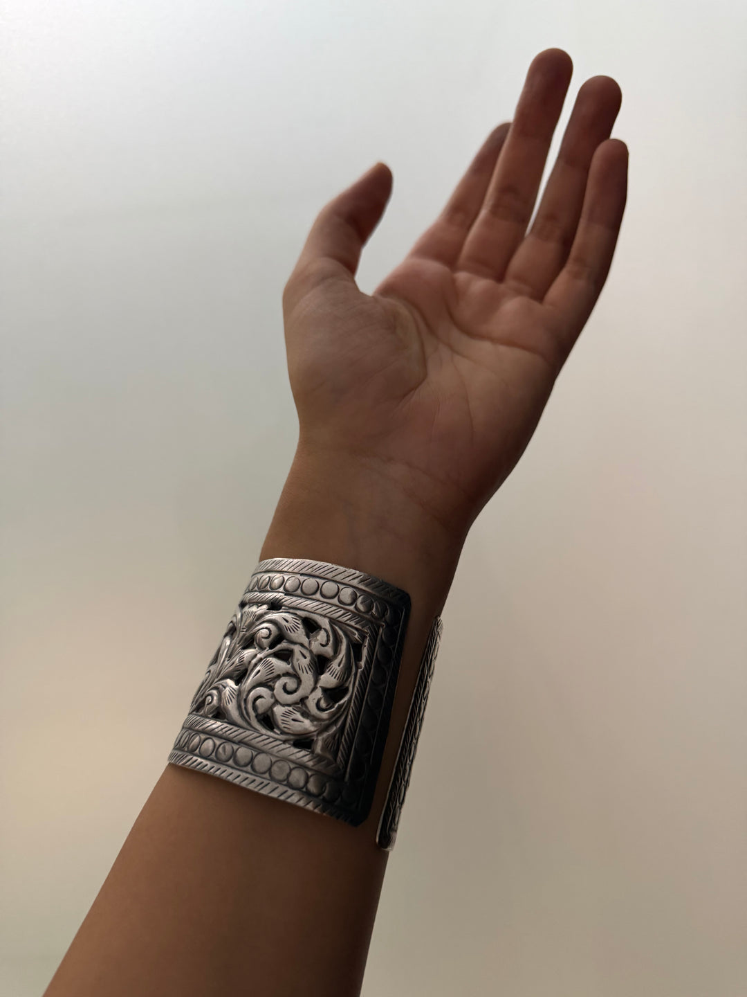 Tribe of amber cuff bracelet