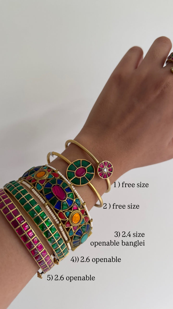 Gayatri stack of bangle bracelet