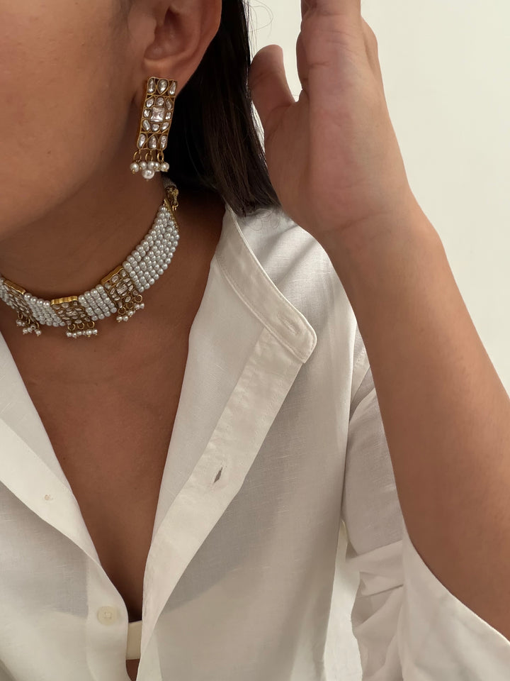 Diana pearl necklace set