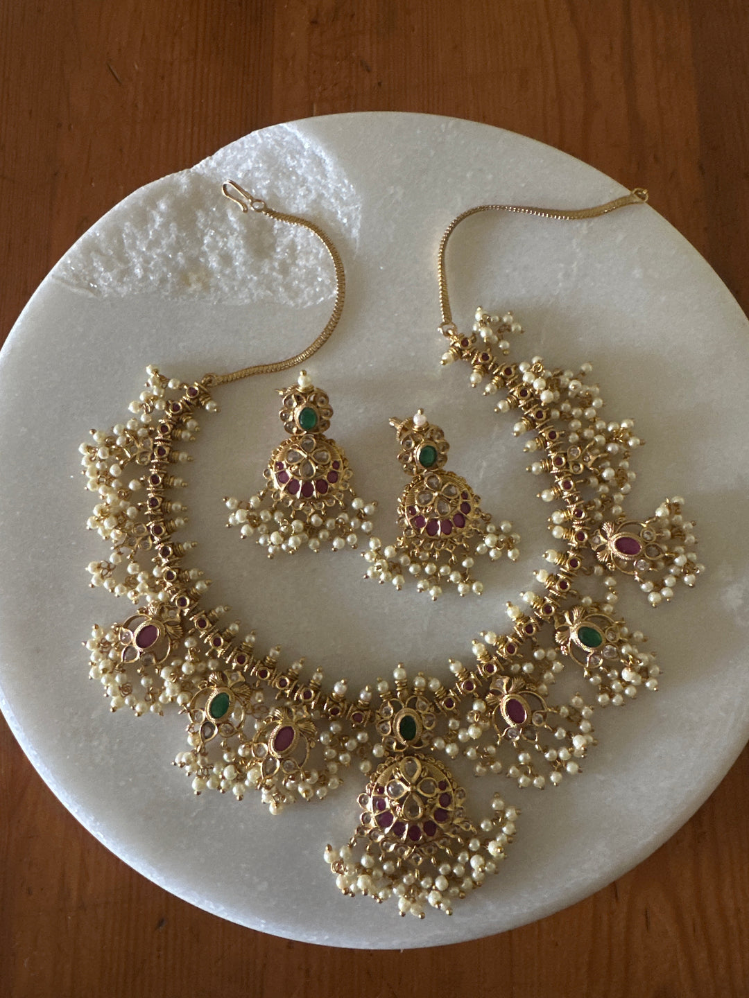 Aradhana temple necklace set