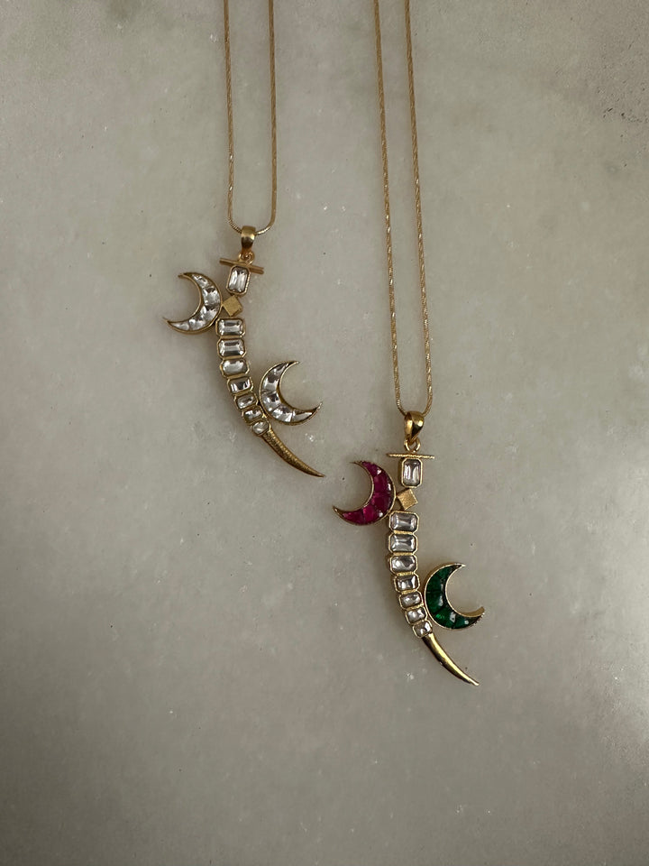Crescent moon necklace