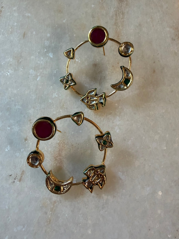 Chand chakar earring