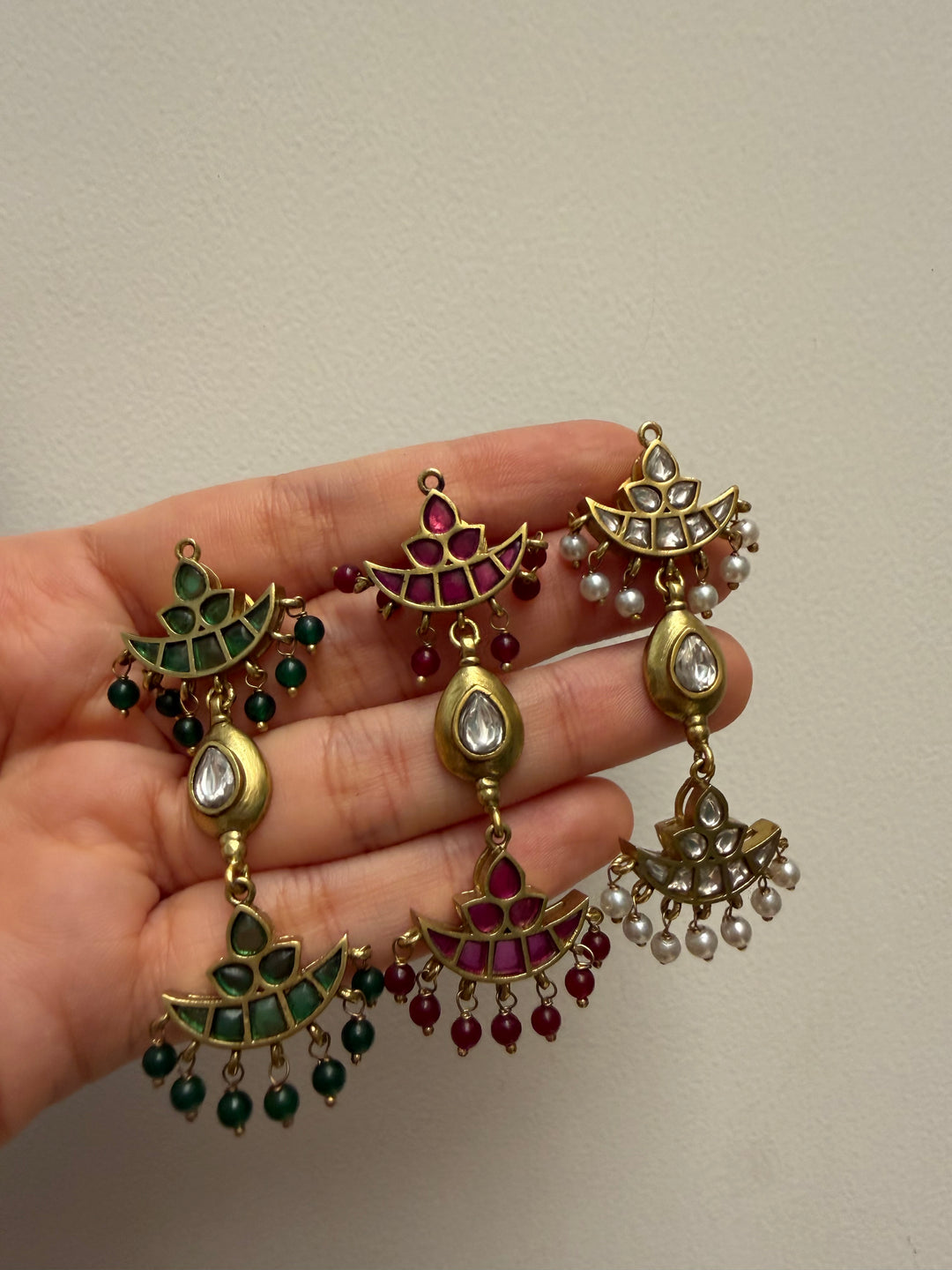 Diya drop earrings