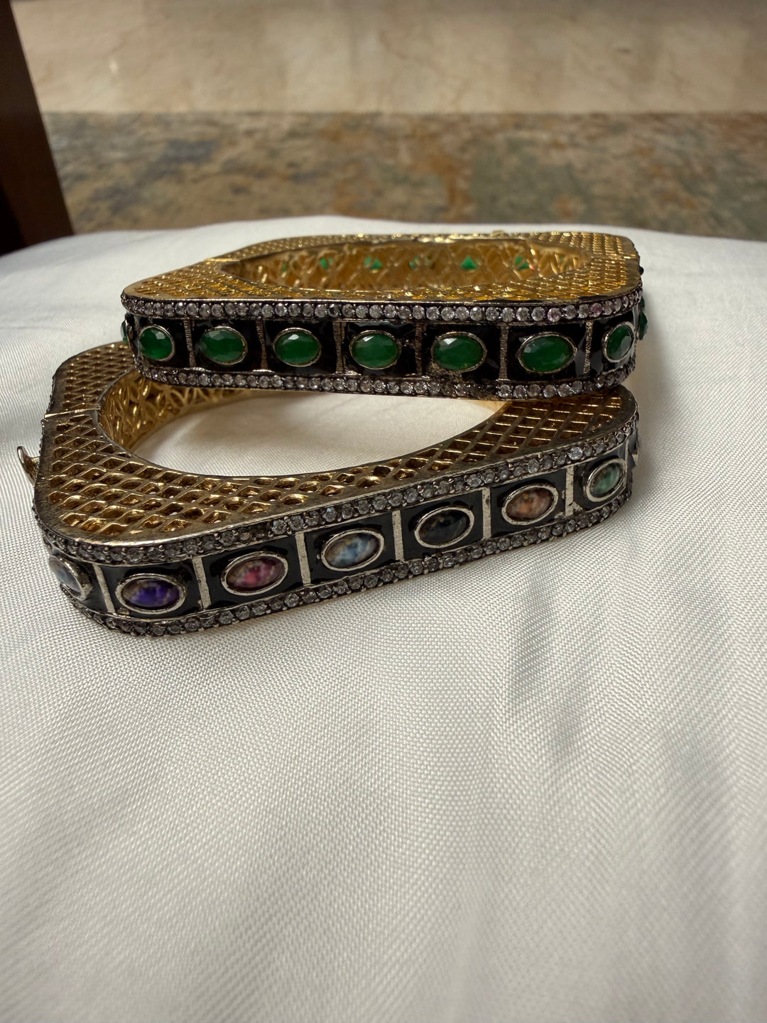 Square shell bracelet