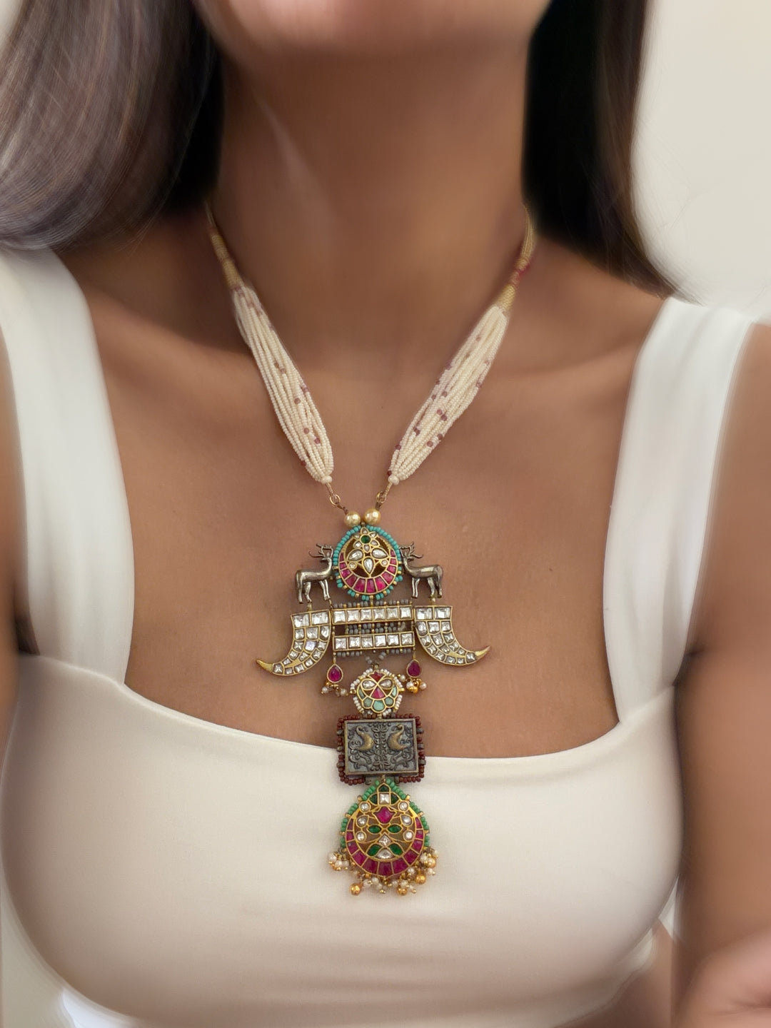 Tanjore Andrew Necklace
