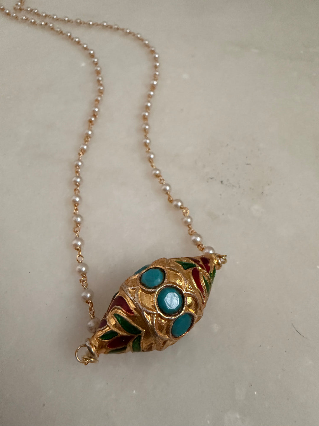 Bonsho dhol necklace