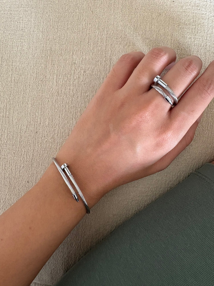 Wrap bracelet & ring set