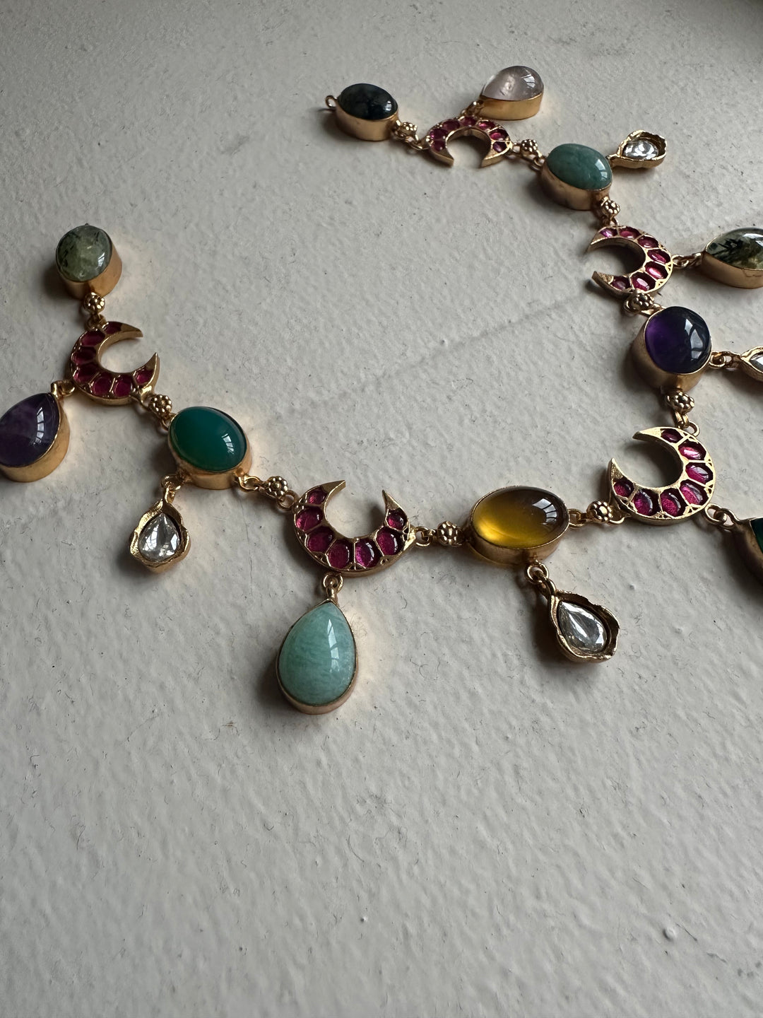 Chand prehnite necklace