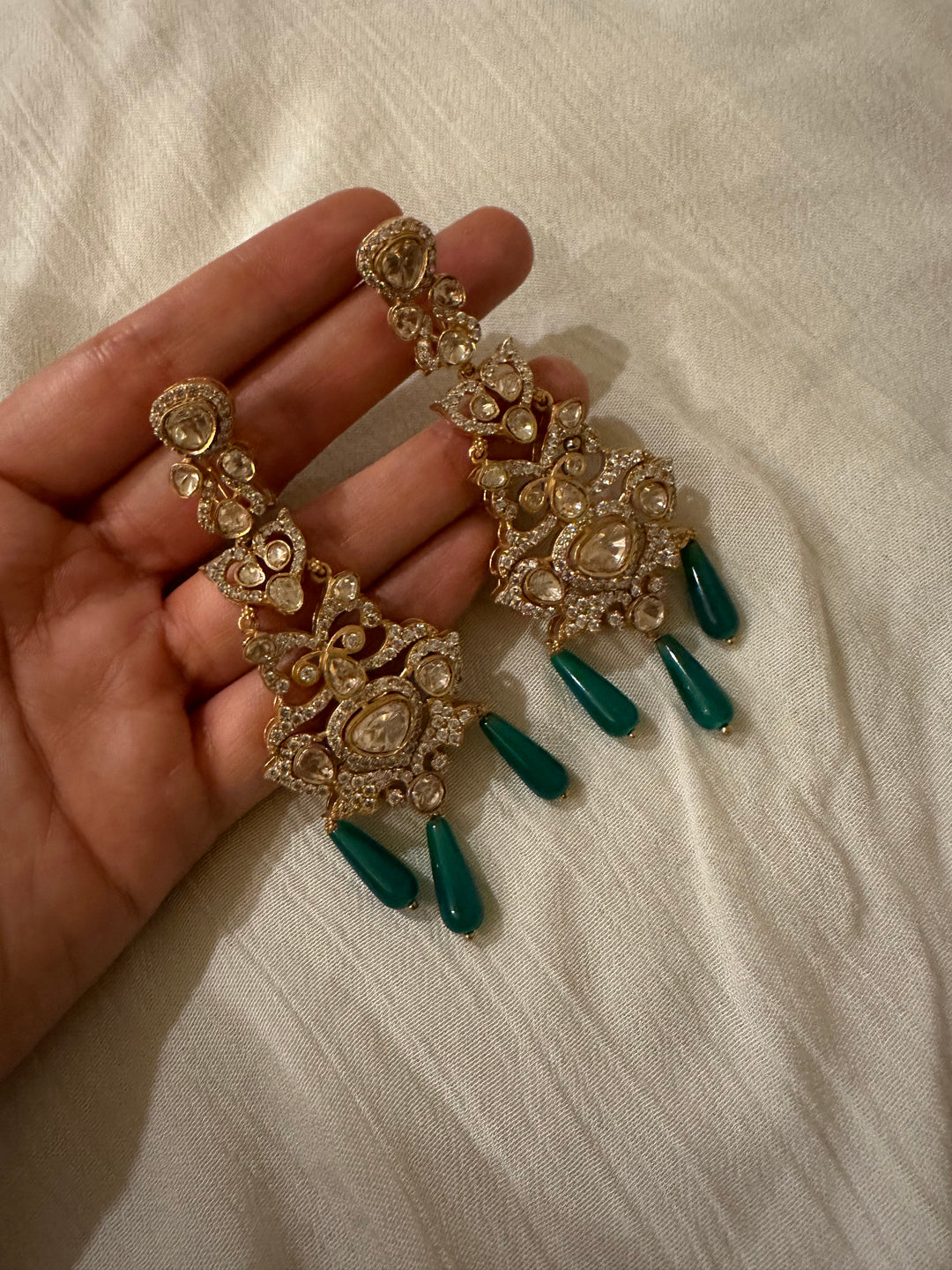 Nile Green Queen Earrings